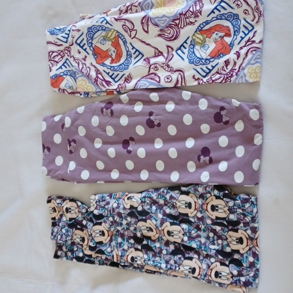 Three pair LULAROE size tween leggings excellent condition